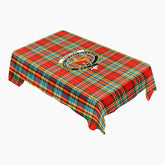 Chattan Tartan Crest Tablecloth